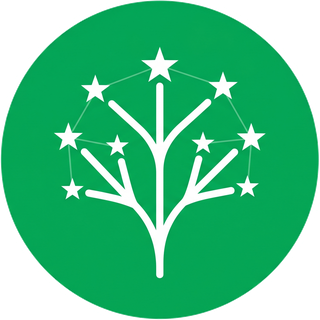 The Flourishing Constellation logo: a tree of linked stars